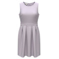 Load image into Gallery viewer, Lafayette 148 New York Lilac Purple Aster Sleeveless Pleated Wool and Silk Midi Dress
