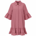 Load image into Gallery viewer, La DoubleJ Blush Pink Ruffled Choux Dress with Jewel Button
