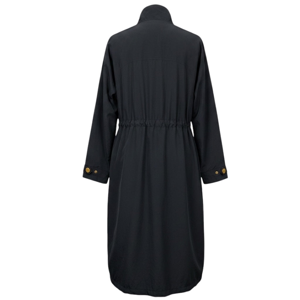 L'Agence Black Toshi Water Repellent Windbreaker Trench Coat