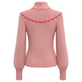 Load image into Gallery viewer, LoveShackFancy Little Bow Pink Rhett Turtleneck Sweater
