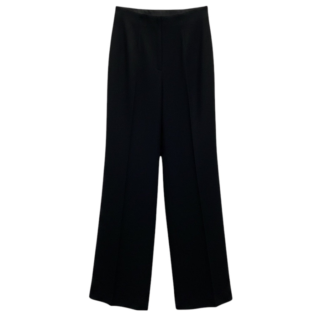 Ralph Lauren Collection Black Wide Leg Wool Pants