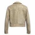 Load image into Gallery viewer, Ralph Lauren Collection RARE Beige Distressed Leather Jacket
