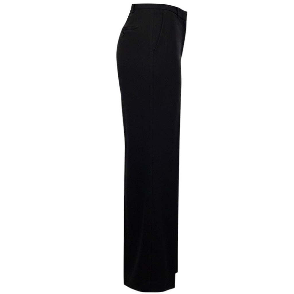 Ralph Lauren Collection Black Wide Leg Wool Pants