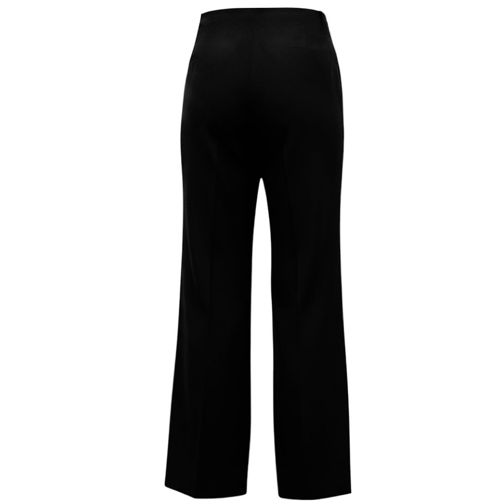 Ralph Lauren Collection Black Wide Leg Wool Pants
