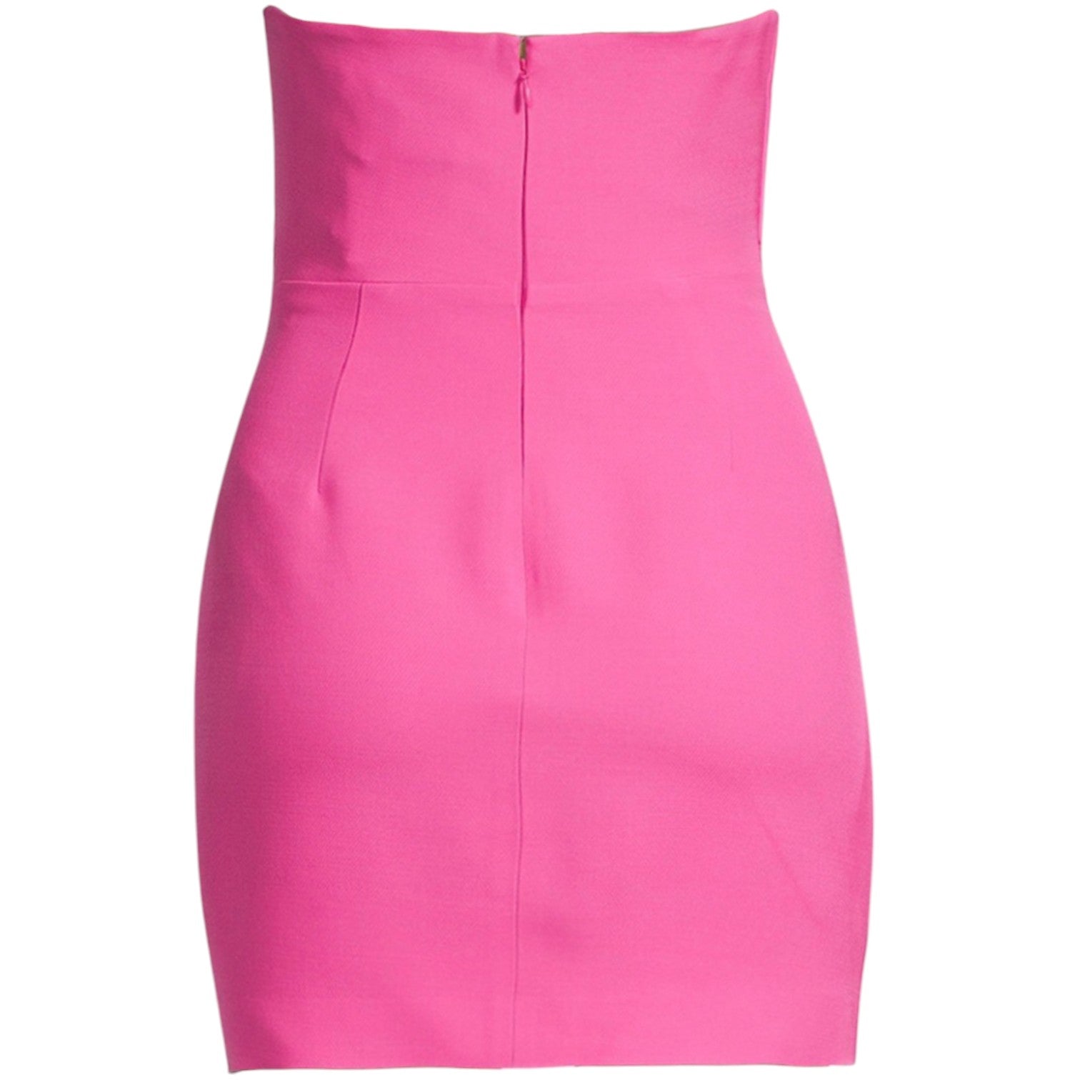 Roland Mouret Pink Strapless Asymmetric Mini Dress