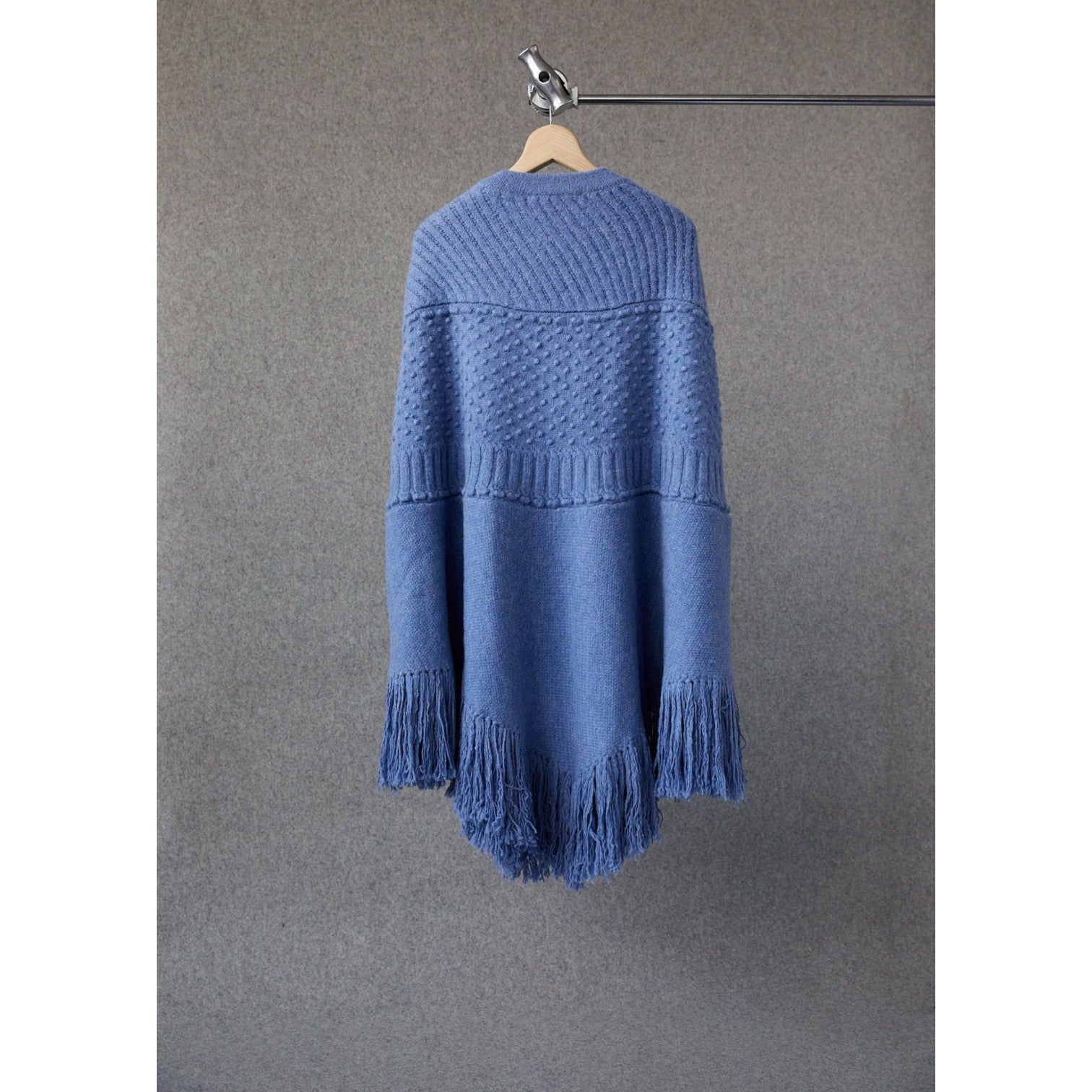 Annis WENDY BLUE POPCORN COMBO PONCHO