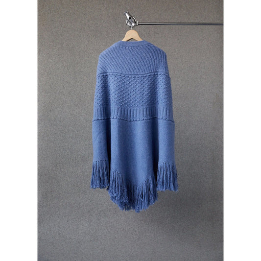 Annis WENDY BLUE POPCORN COMBO PONCHO