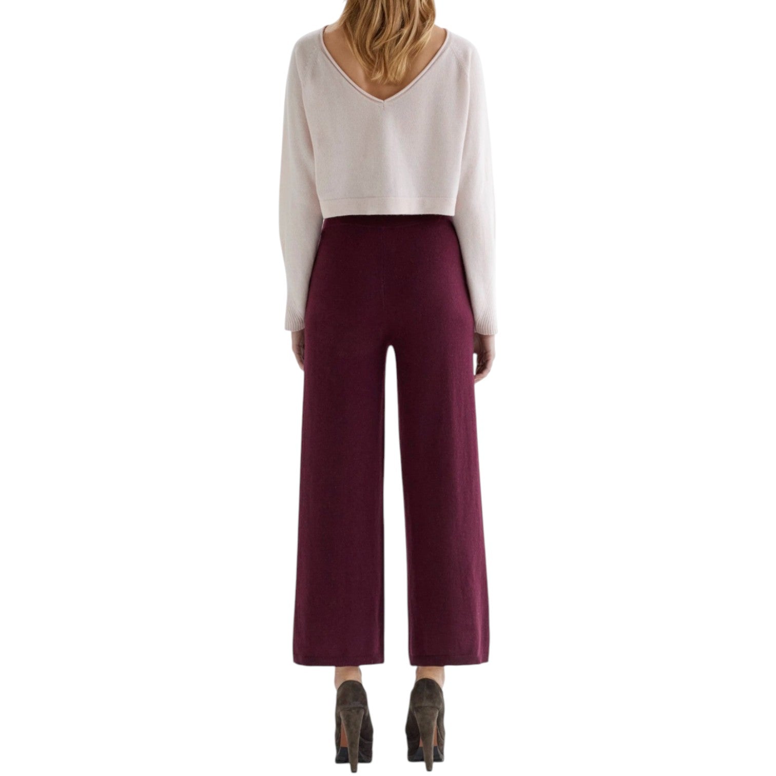 Annis HAZEL PALE PINK REVERSIBLE CROPPED TOP