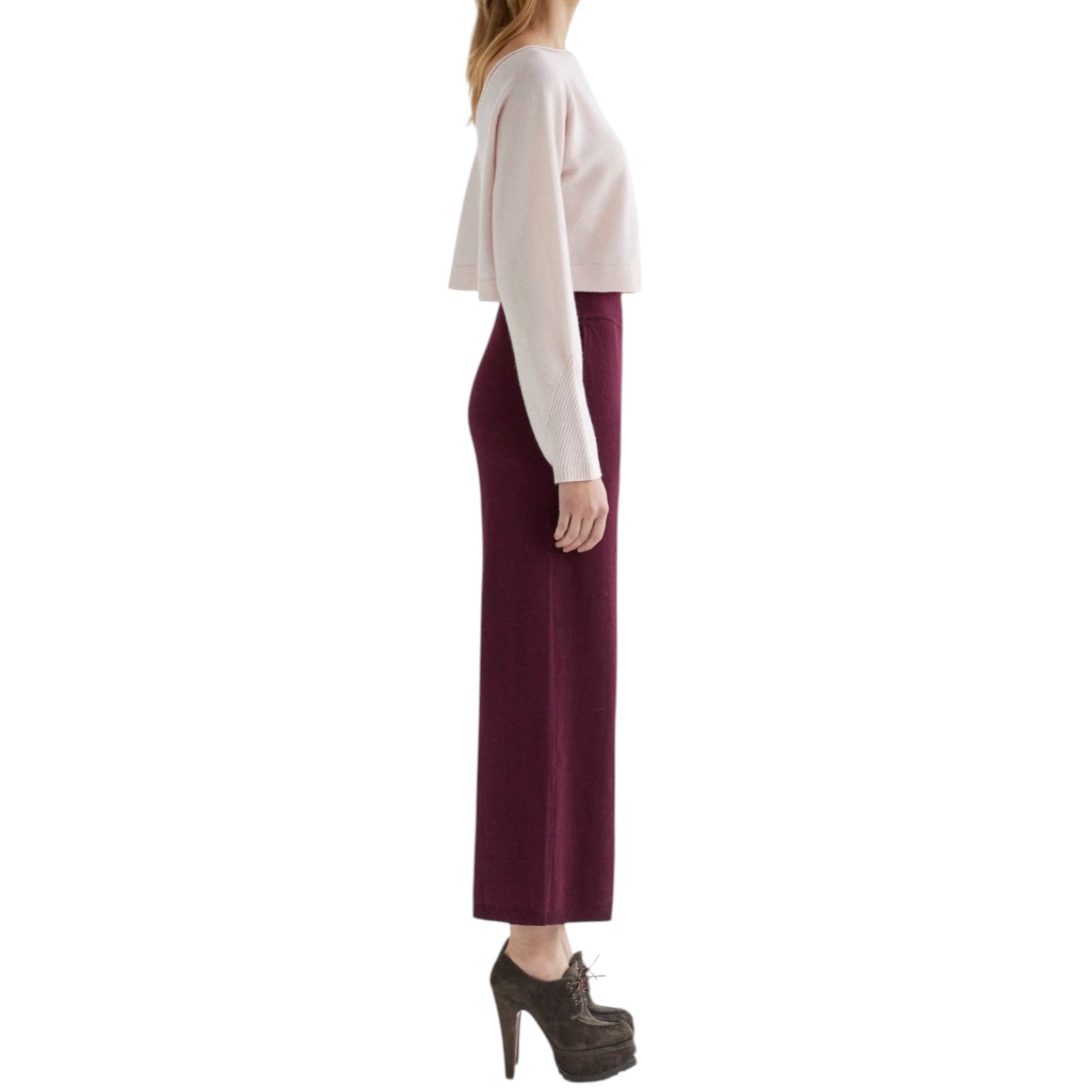 Annis HAZEL PALE PINK REVERSIBLE CROPPED TOP