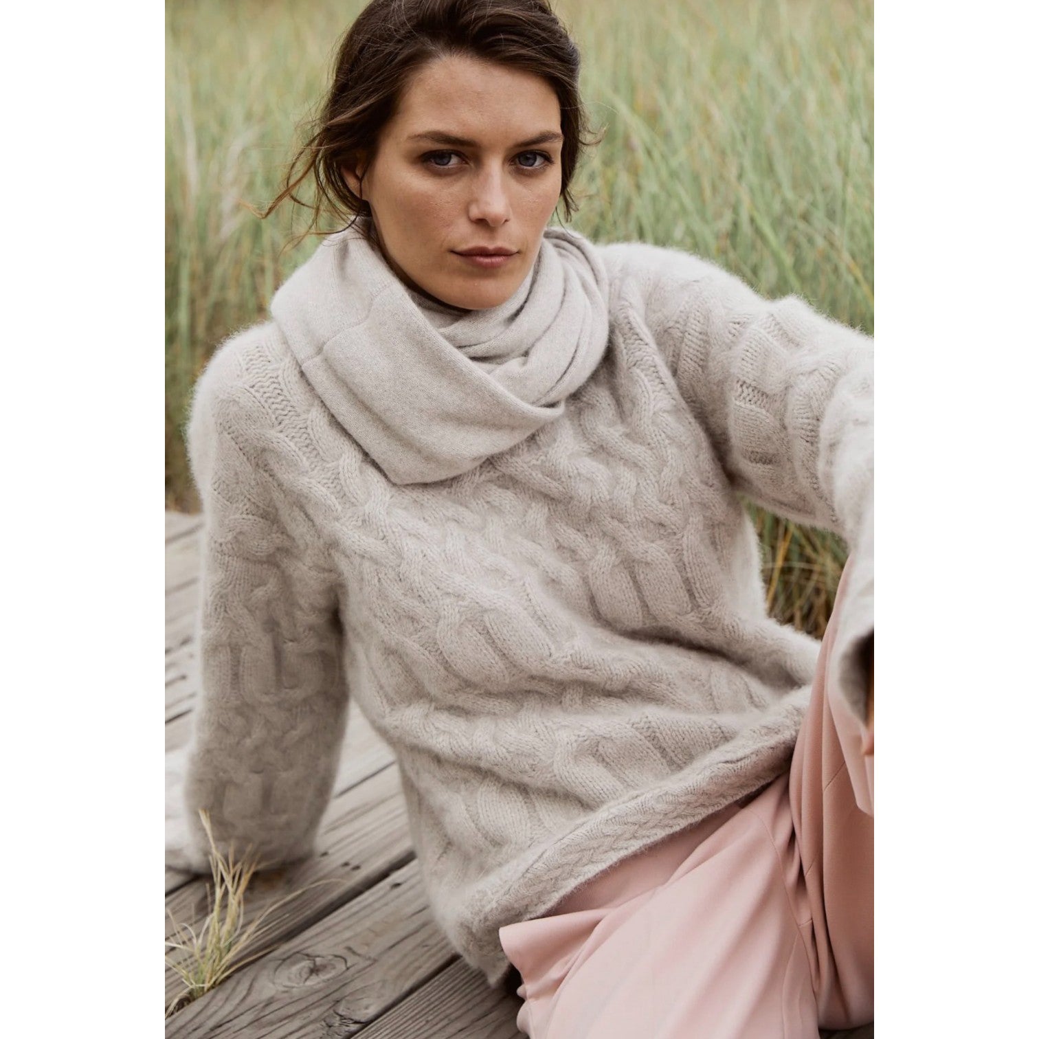 ANNIS BOONE OATMEAL INFINITY SCARF