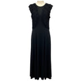 Load image into Gallery viewer, Ulla Johnson Black Ruched Detail Organic Cotton Maxi Dress
