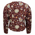 Load image into Gallery viewer, Ulla Johnson Burgundy Multi Heliotrope Floral Print Quilted Silk Anika Jacket
