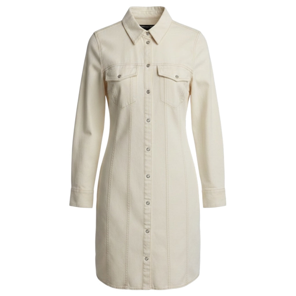 Veronica Beard Ecru Tami Cotton Dress