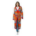 Load image into Gallery viewer, Etro Multi Striped Wool Long Cardigan Sweater with Belt
