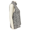 Load image into Gallery viewer, Adam Lippes White / Black Knit Jacquard Sleeveless Turtleneck Top
