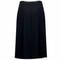 Load image into Gallery viewer, Altuzarra Black Silk Trimmed Crepe Midi Skirt with Gold Buttons
