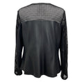 Load image into Gallery viewer, Anne Fontaine Black / Red Rose Embroidered Zip Front Lambskin Leather Cristina Jacket
