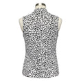 Load image into Gallery viewer, Adam Lippes White / Black Knit Jacquard Sleeveless Turtleneck Top
