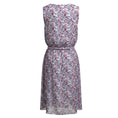 Load image into Gallery viewer, Armani Collezioni Light Purple Multi Printed Sleeveless Silk Midi Dress with Belt
