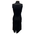 Load image into Gallery viewer, Prada Black High Neck Sleeveless Wool Midi Dress
