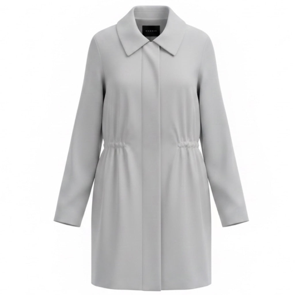 Akris Light Grey Lightweight Jacket with Hood