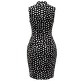 Load image into Gallery viewer, Akris Punto Black / White Polka Dot Print Sleeveless Silk Crepe Dress
