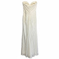 Load image into Gallery viewer, A.L.C. White Bianca Strapless Pleated Gown / Maxi Dress

