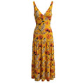 Load image into Gallery viewer, A.L.C. Yellow Multi Rae Floral Print Maxi Dress
