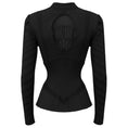 Load image into Gallery viewer, Alexander McQueen Black Silk and Nylon Stretch Long Sleeved Top
