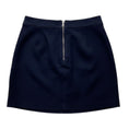 Load image into Gallery viewer, Alice + Olivia Sapphire Goat Leather Mini Skirt

