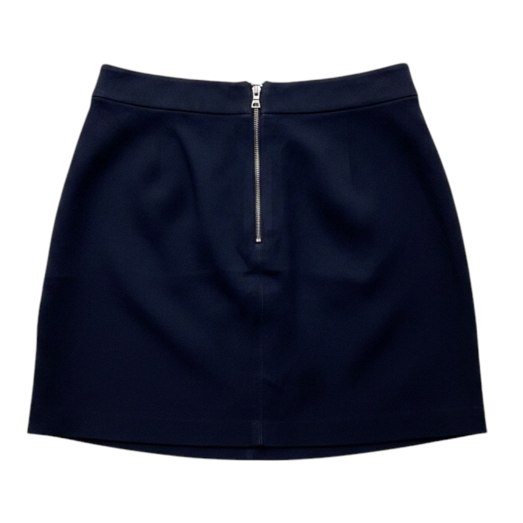 Alice + Olivia Sapphire Goat Leather Mini Skirt