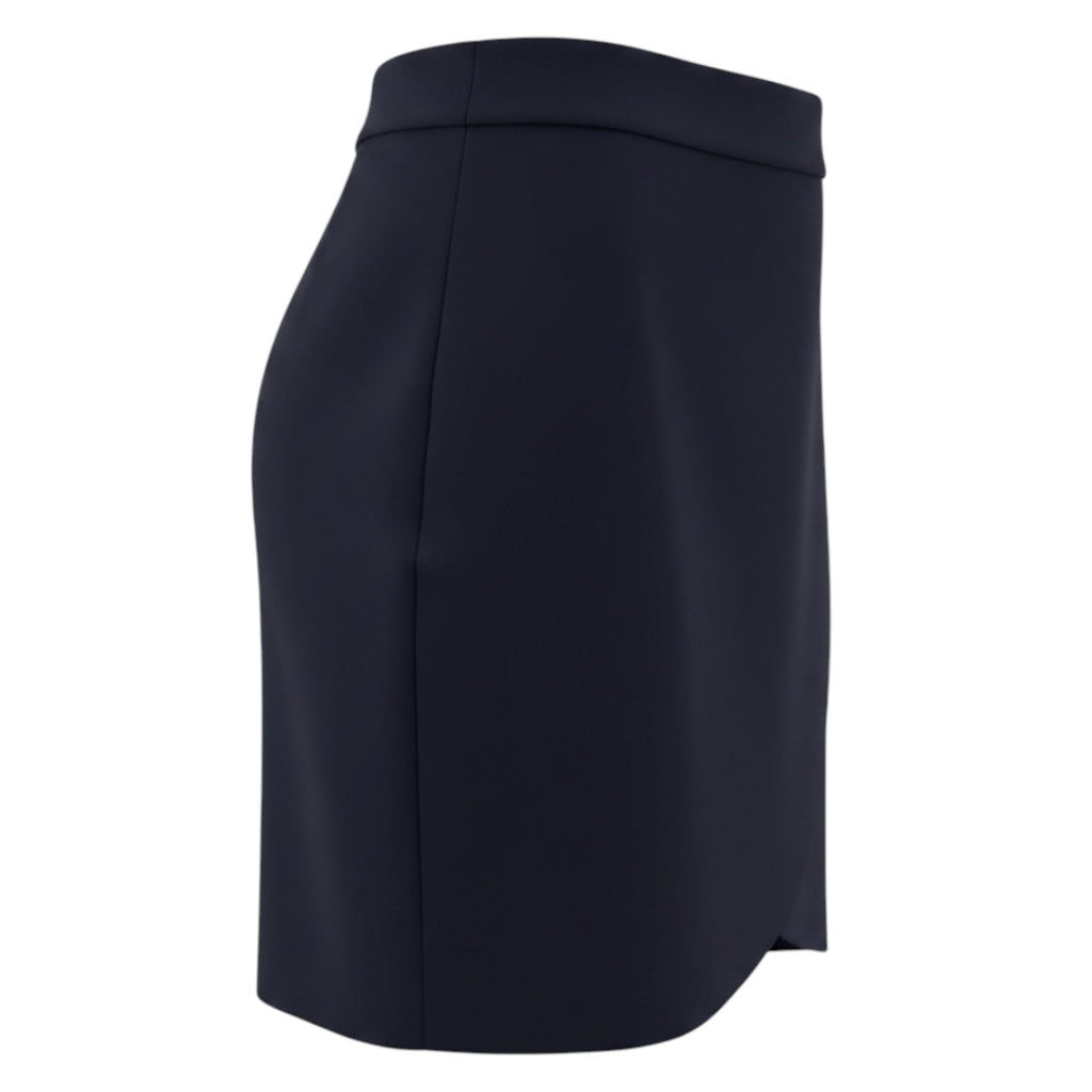 Alice + Olivia Sapphire Goat Leather Mini Skirt