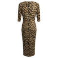 Load image into Gallery viewer, Alice + Olivia Tan / Black Delora Fitted Leopard Print Dress
