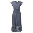 Load image into Gallery viewer, Banjanan Blue Gingham Noir Cotton Cambric Aurelia Dress

