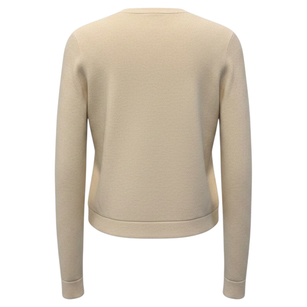Brunello Cucinelli Oat Beige Cashmere Knit Cardigan Sweater