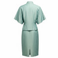 Load image into Gallery viewer, Brioni Mint Green Wool and Linen Top and Skirt Suit Set
