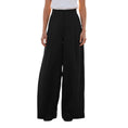 Load image into Gallery viewer, Brunello Cucinelli Black Wide Leg Cotton and Nylon Pants / Trousers
