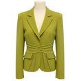 Load image into Gallery viewer, Cavalli Class RARE Vintage Lime Green Seamed Jacket with Gold Snake Button
