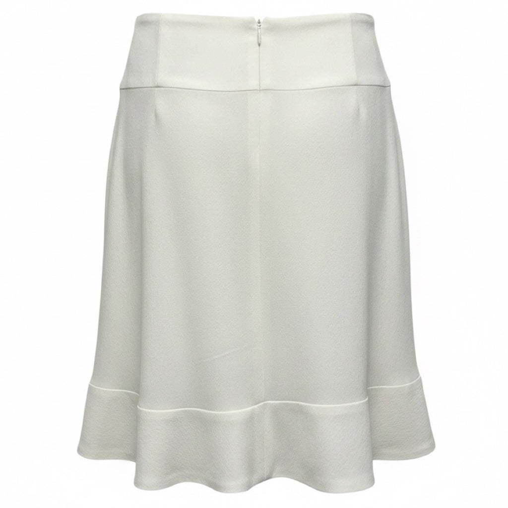 Chloe Milk White Crepe Mini Skirt