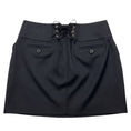 Load image into Gallery viewer, Chloe Vintage Black Noir Jacquard Mini Skirt with Lace Back

