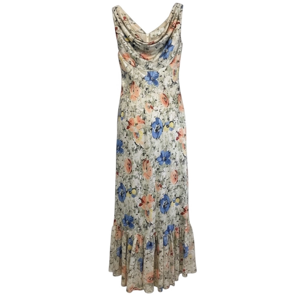 Cinq a Sept Ivory Multi Ciara Painted Garden Print Dress