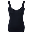 Load image into Gallery viewer, Carolina Herrera Navy Blue Sleeveless Silk and Wool Knit Sweater Top
