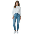 Load image into Gallery viewer, Chanel White CC Logo Pearl Button Cotton Blouse
