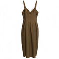 Load image into Gallery viewer, Cult Gaia Brown Sleeveless Midi Dress
