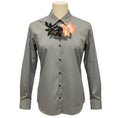 Load image into Gallery viewer, Dries Van Noten Grey Flower Print Cotton Shirt / Blouse
