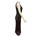 Load image into Gallery viewer, Diotima Brown Nightshade Emin Embellished Midi Dress
