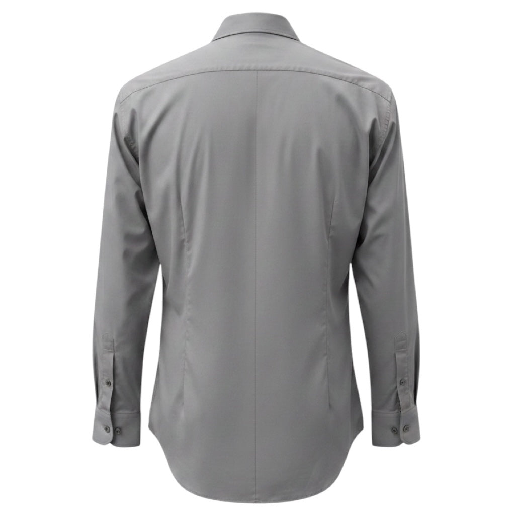 Dries Van Noten Grey Flower Print Cotton Shirt / Blouse