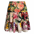 Load image into Gallery viewer, Dolce & Gabbana Multicolor Tiered Floral Cotton Skirt
