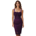 Load image into Gallery viewer, Dolce & Gabbana Purple Sleeveless Lace Cocktail Dress
