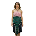 Load image into Gallery viewer, Mary Katrantzou Pink / Green Multi Printed Halter Mini Dress
